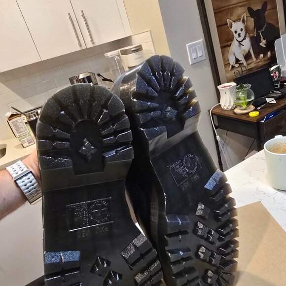 Dr Martens Jetta Sendal Leather Boots Black Men Size 10 US NEW RARE - Picture 9 of 16